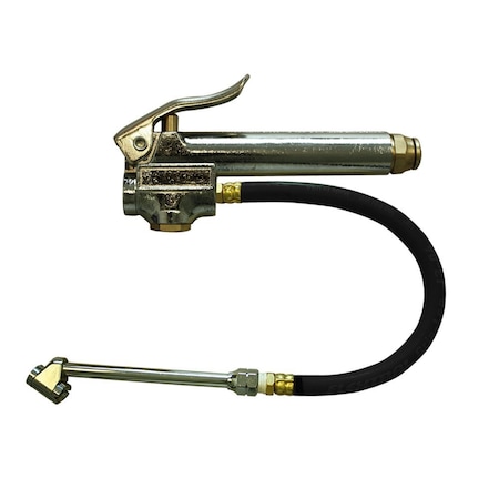 Interstate Pneumatics Tire Inflator TF3000 with Dual Foot 11 Inch Truck Chuck T37 Steel Braided Whip Hose TF3137L